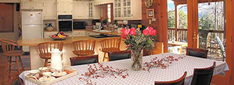 Kitchen Dining Room at Once Upon A Mountain B & B in Luray VA